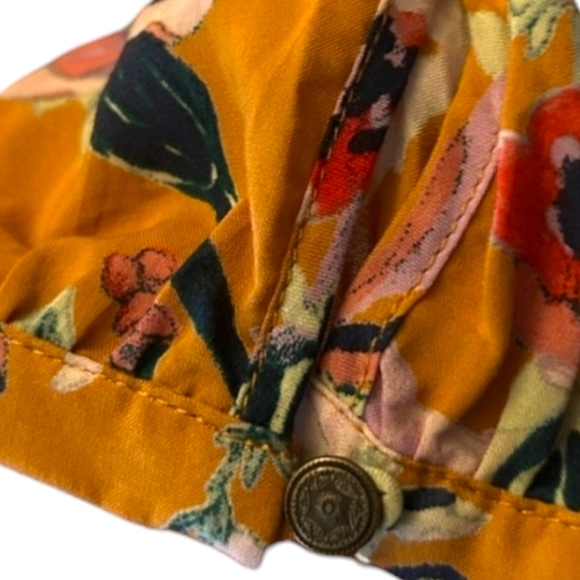 Urban Outfitters Ecote Rosalinda Multifloral Minidress Fit & Flare Side Zip Sz 6 - Picture 7 of 14